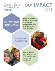 Leeza's Care Connection Impact Report 2021