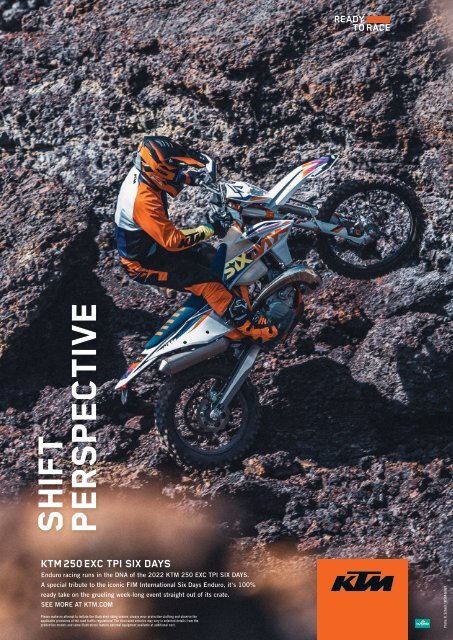 2021 OCTOBER AD KTM 250 EXC TPI SixDays