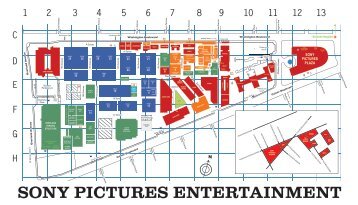 Studio Lot Map - Sony Pictures Studios