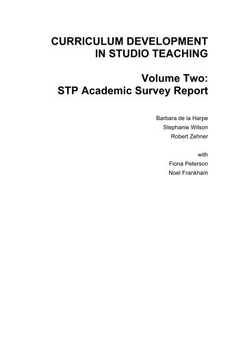 STP Academic Survey Report - Office for Learning and Teaching