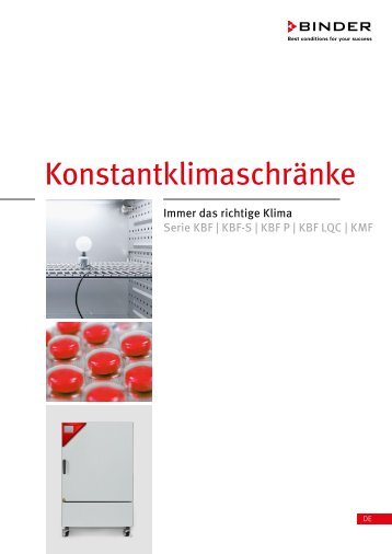 Katalog_Binder_Konstantklimaschränke_Serie KBF_KBF-S_KBF P_KBF LQC_KMF