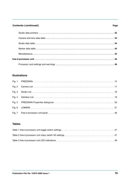 free-d Virtual Studio System Operators Guide - Vinten Radamec