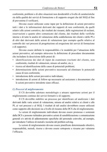 metodologia e organizzazione delle attività di valutazione - Crui