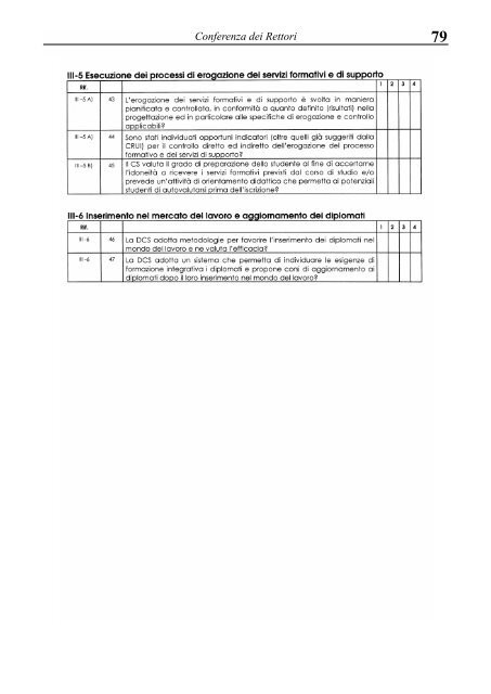 metodologia e organizzazione delle attività di valutazione - Crui