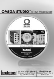 OMEGA STUDIO™ - Lexicon