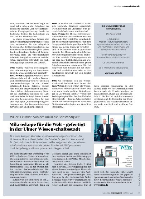TOP Magazin Ulm 03/2021