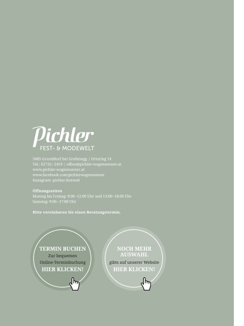 Pichler Hochzeitsmagazin 2022