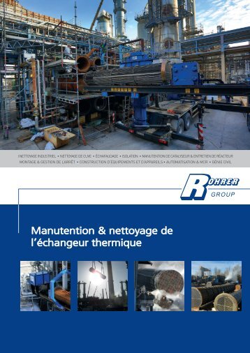 Manutention & nettoyage de l´échangeur thermique