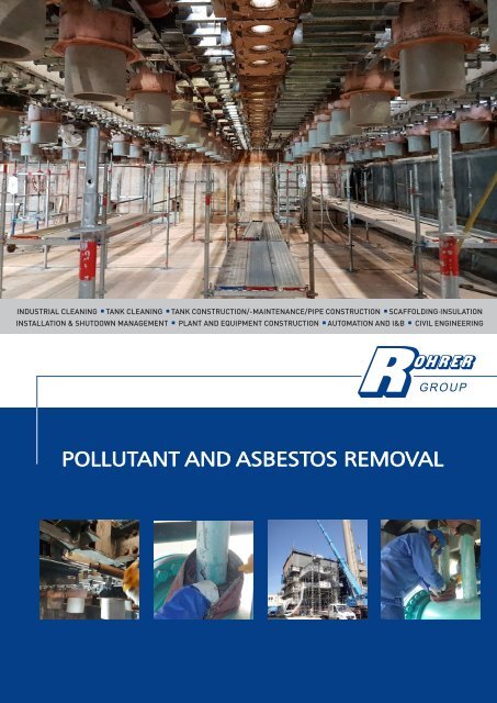 Pollutant and asbestos removal