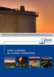 Tank cleaning / Oil sludge separation