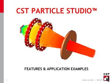 CST PARTICLE STUDIO™
