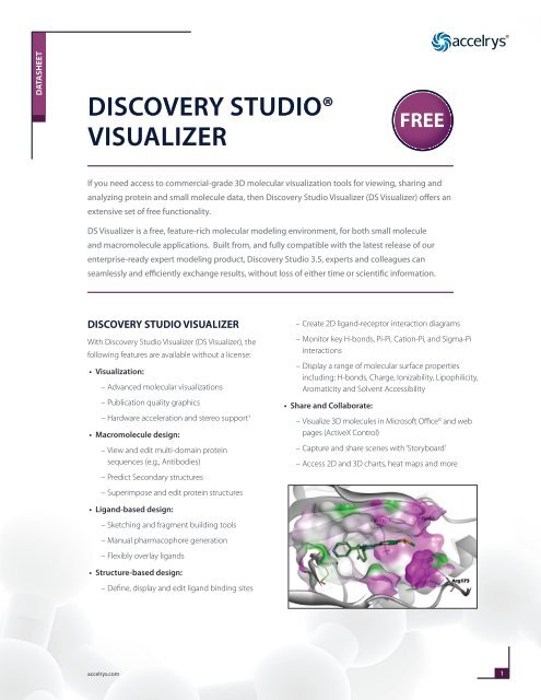 discovery studio visualizer download