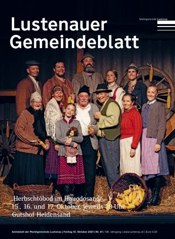 Lustenauer Gemeindeblatt Nr. 41 | Freitag 15. Oktober 2021