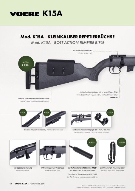 Voere Jagd und Präzisionswaffen 2021