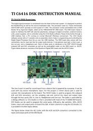 TI C6416 DSK INSTRUCTION MANUAL