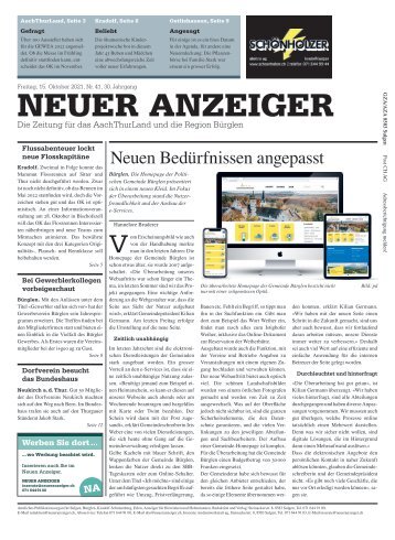 Neuer Anzeiger 15. Oktober 2021