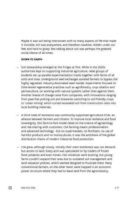 The Future of Soil and Land Stewardship - An exploration of stewardship in three scenarios