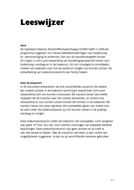 De Toekomst van ‘Soil+Land Stewardship’ - Een verkenning van stewardship in drie scenarios