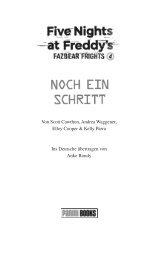 Five Nights at Freddy's - Fazbear Frights 4 - Noch ein Schritt (Leseprobe)