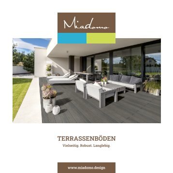 Miadomo Terrassendielen Broschüre