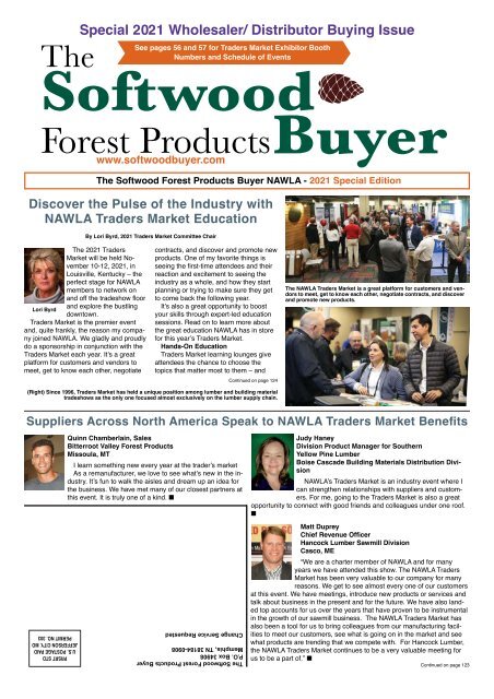 The Softwood Forest Products Buyer - NAWLA 2021 Special Edition