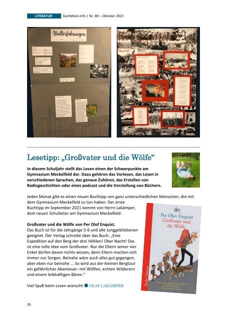 GymMeck-Info Nr. 89 - Oktober 2021