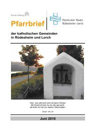 Juni 2010 - Pastoraler Raum Rüdesheim-Lorch