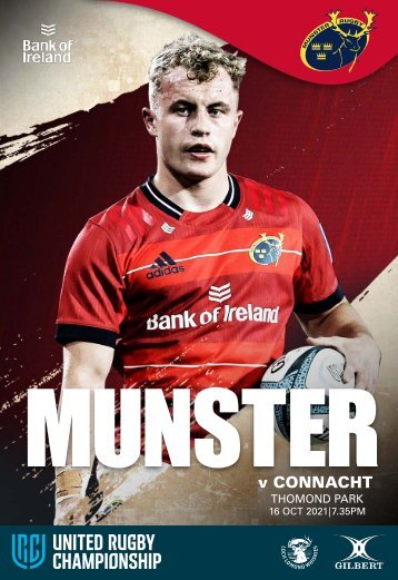 Munster Rugby v Connacht Rugby Match Programme