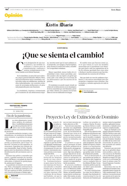 Listín Diario 18-10-2021