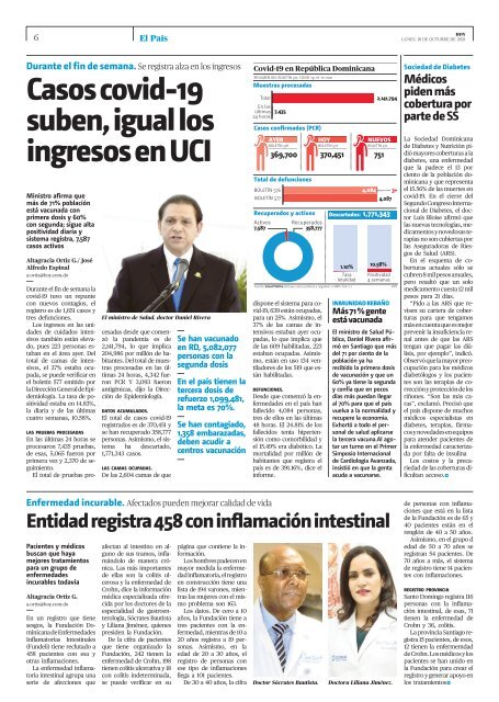 Edición impresa, HOY, lunes 18 de octubre, 2021