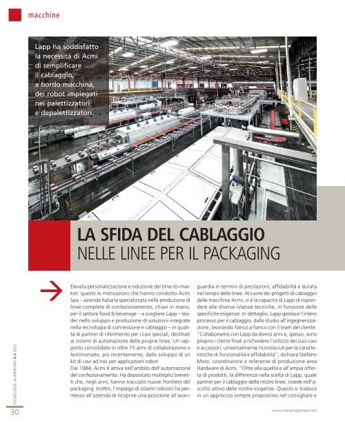 Tecnologie Alimentari n°4 - Settembre 2021