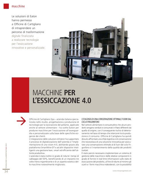 Tecnologie Alimentari n°4 - Settembre 2021