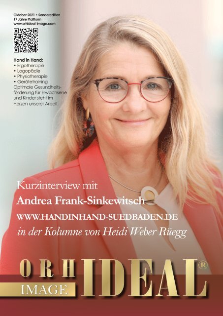 Anja-Maria Munninger • Orhideal Unternehmerin des Monats November 2021 SONDEREDITION