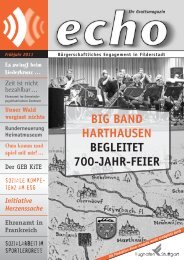 BIG BAND HARTHAUSEN BEGLEITET 700-JAHR-FEIER - echo