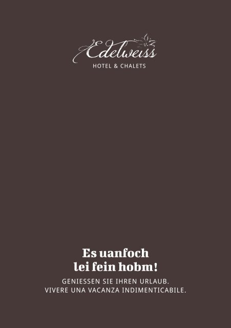 Hotel Edelweiss Folder
