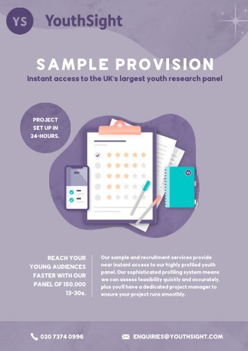 YouthSight - Sample Provision