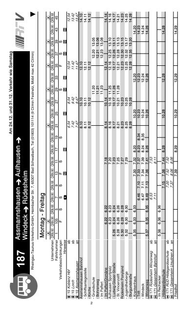 Fahrplanbuch Fahrplanbuch 3b, Bus/Seilbahn/Schiene, 187(2)