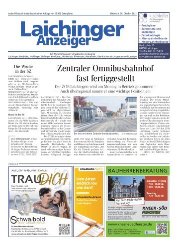 Laichinger Anzeiger 20.10.2021