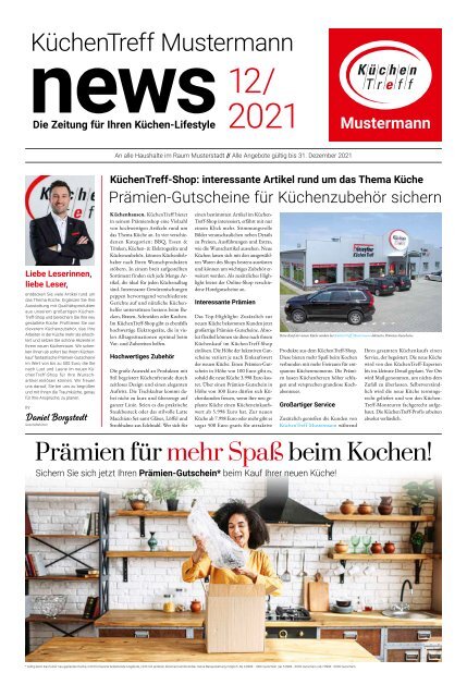 KüchenTreff Zeitung Dezember 2021 