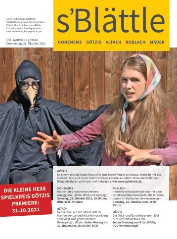 s'Blättle Nr. 42 - Do, 21. Oktober 2021
