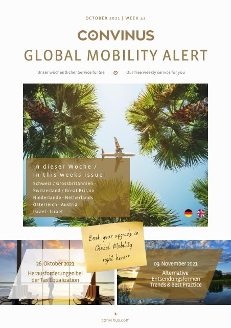 CONVINUS Global Mobility Alert Week 42