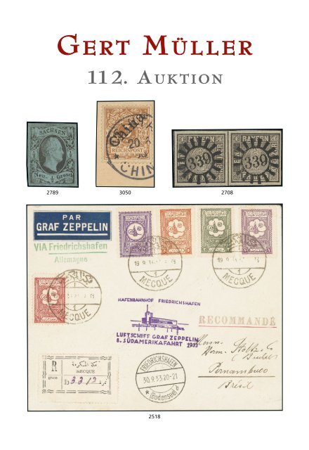 112. Auktion - Einzellose