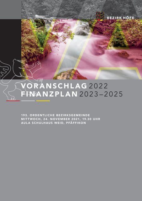 Voranschlag 2022 Bezirk Höfe