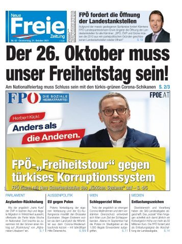 Der 26. Oktober muss unser Freiheitstag sein!