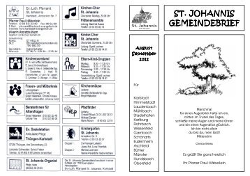 An(ge)dacht - St. Johannis Karlstadt