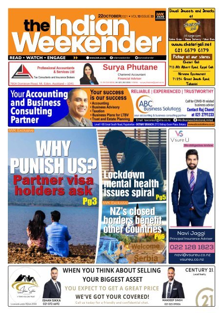 The Indian Weekender, 22 October 2021