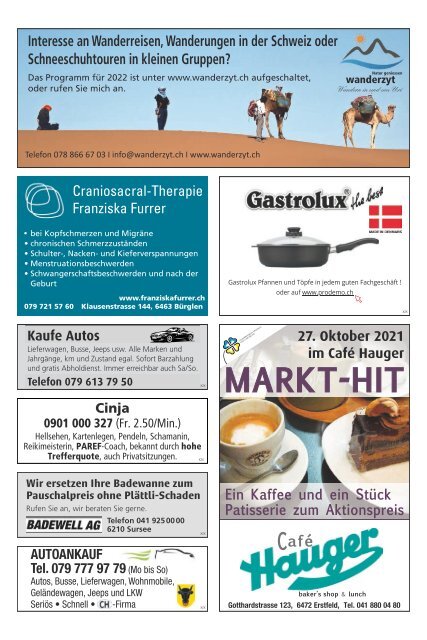 42.2021 Uristier – Der Urner Gratisanzeiger