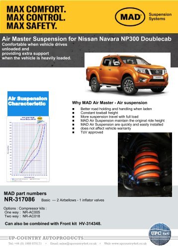 MAD Air Master Suspension Nissan Navara Leaflet