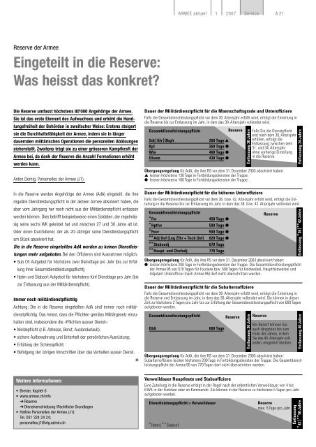 Gesucht: Richterinnen und Richter - Heer - admin.ch