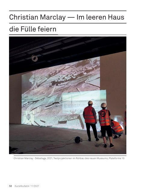 Kunstbulletin November 2021